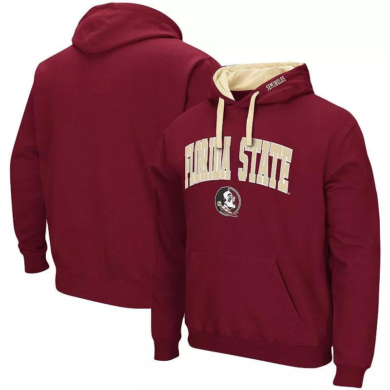 Mens Colosseum Garnet Florida State Seminoles Big and Tall Arch and Logo 2.0 Pullover Hoodie Product Image