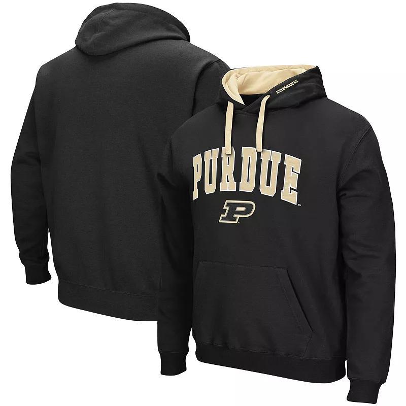 Mens Colosseum Purdue Boilermakers Big & Tall Arch & Logo 2.0 Pullover Hoodie Product Image