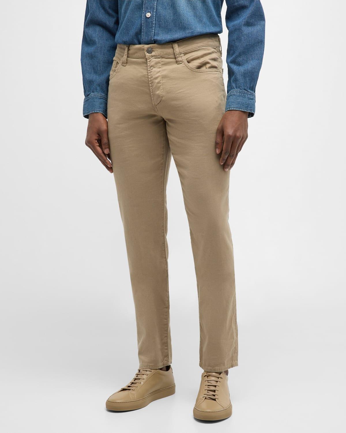 Mens Gage Stretch Linen-Cotton Pants Product Image