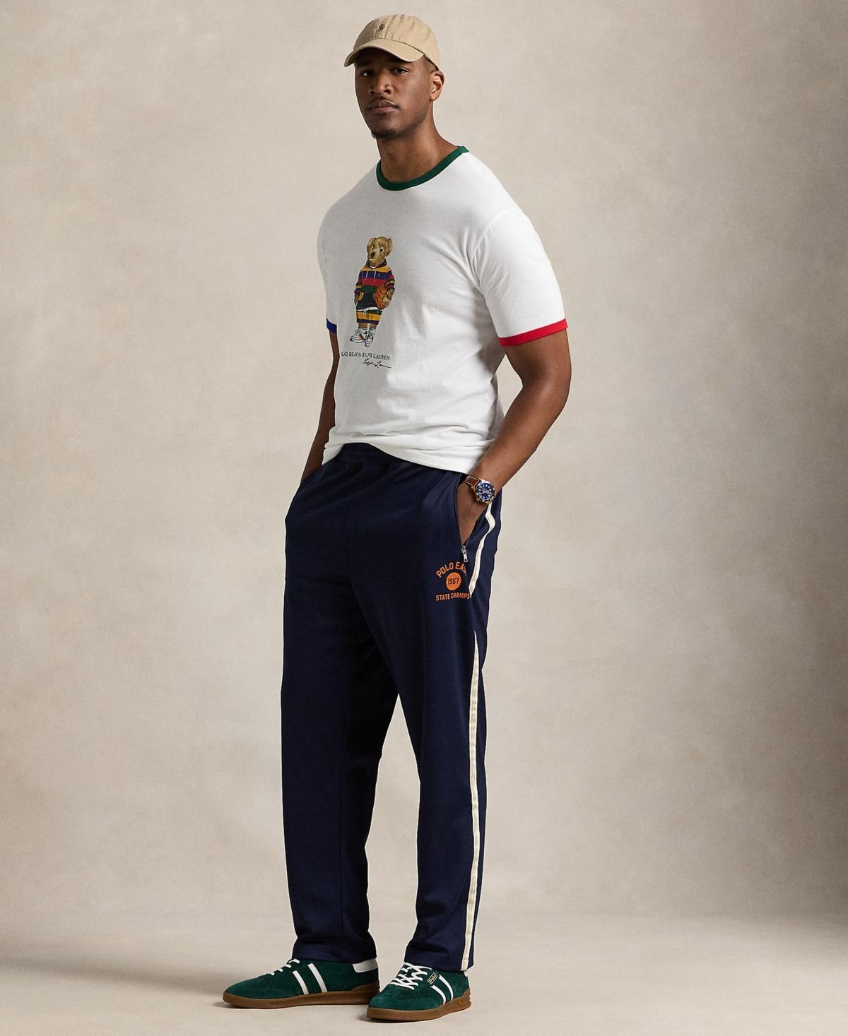 Polo Ralph Lauren Mens Big & Tall Print Double-Knit Track Pants Product Image