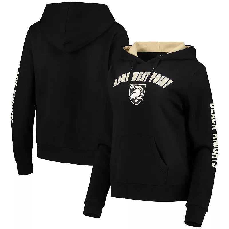 Womens Colosseum Black Army Black Knights Loud and Proud Pullover Hoodie Product Image