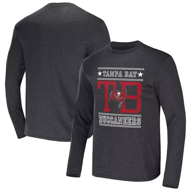 Mens Nfl x Darius Rucker Collection by Fanatics Heathered Charcoal Tampa Bay Buccaneers Long Sleeve T-shirt Product Image