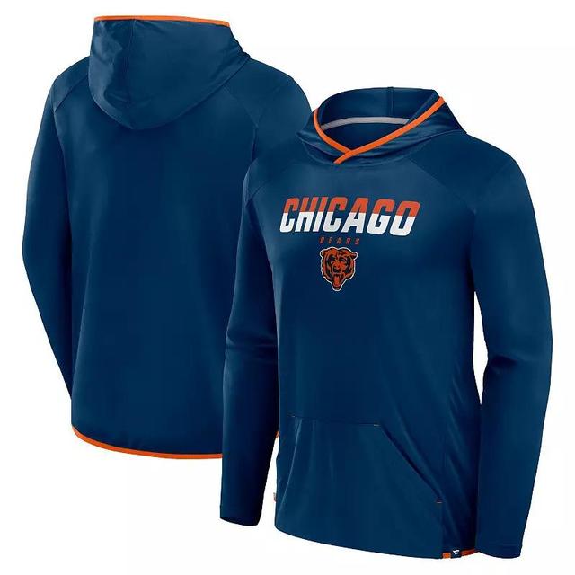 Mens Fanatics Chicago Bears Transitional Defender Hoodie Long Sleeve T-Shirt Blue Product Image