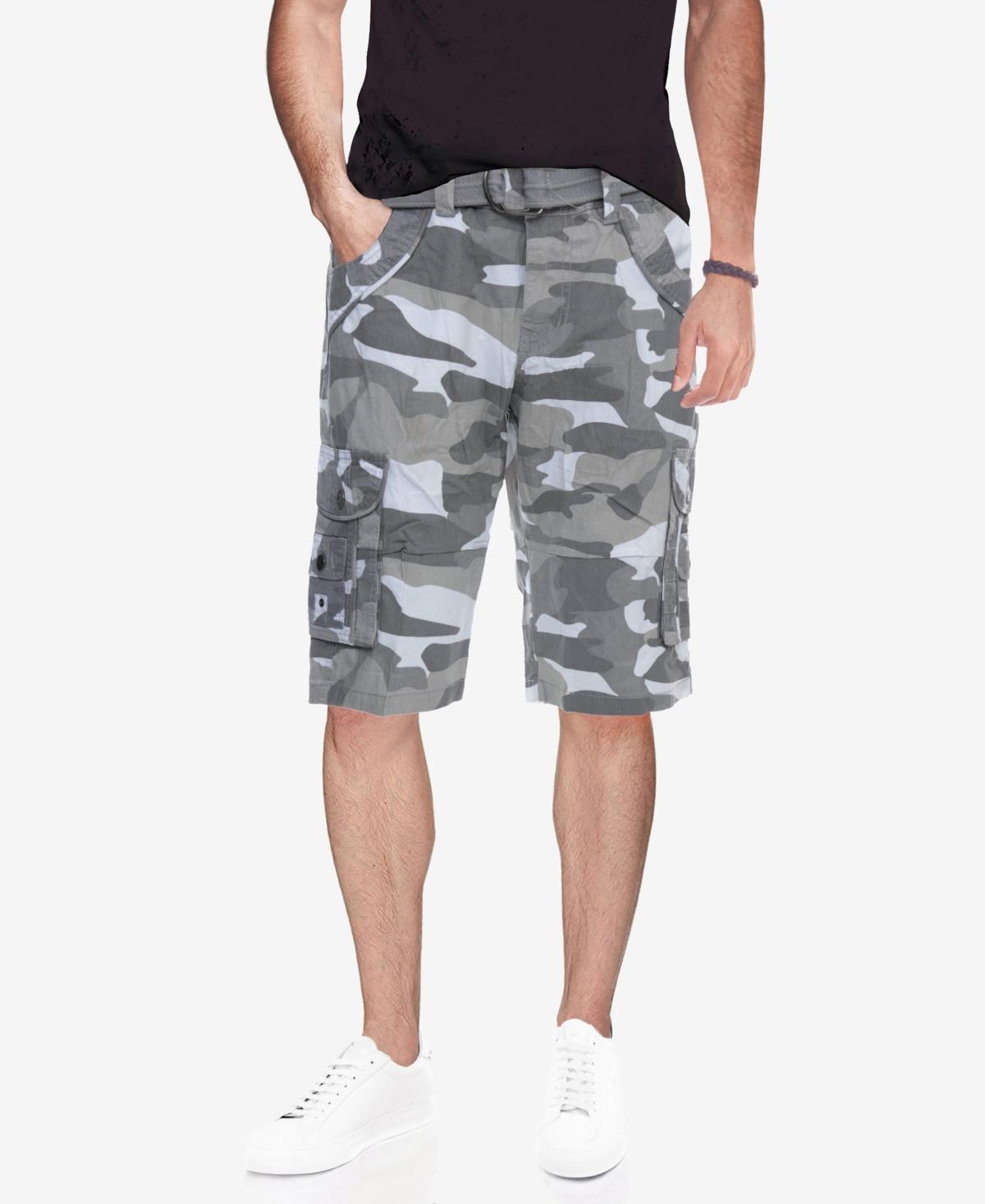 X-Ray Mens Belted Double Pocket Cargo Shorts Product Image