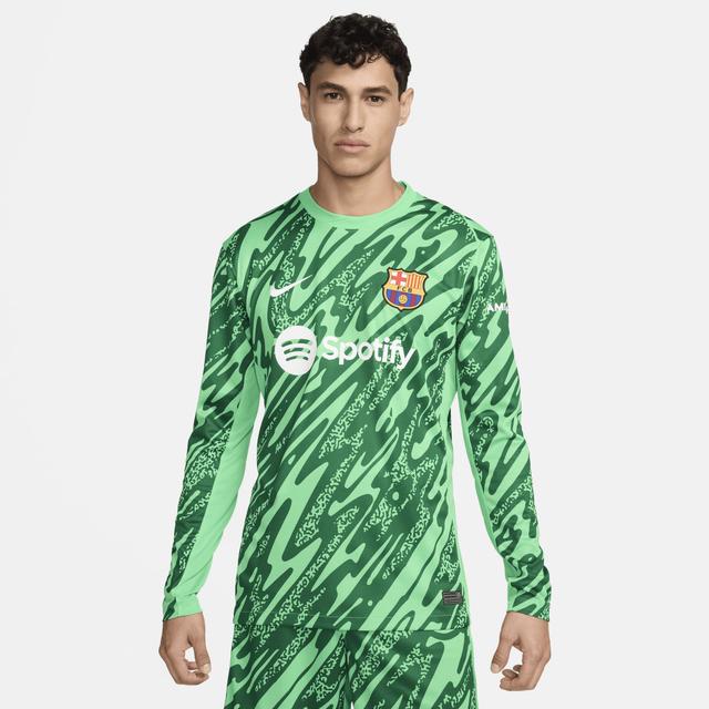 FC Barcelona 2024/25 Stadium Goalkeeper Nike Mens Soccer Replica Long-Sleeve Jersey Product Image