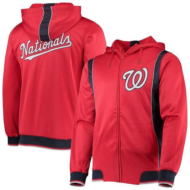 Mens Stitches /Navy Washington Nationals Team Full-Zip Hoodie Product Image