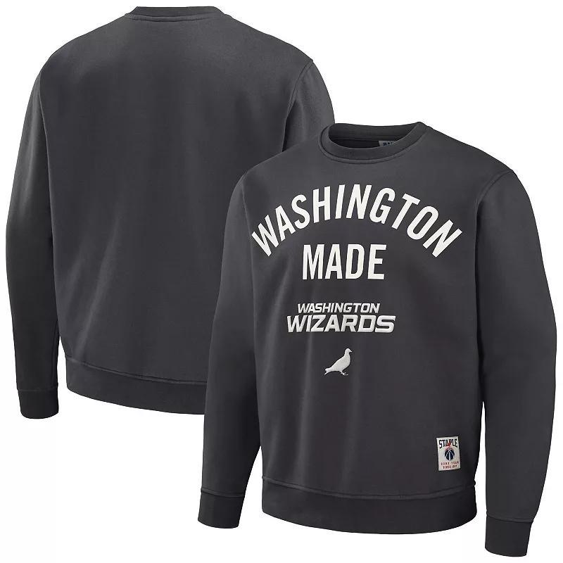 Mens NBA x Staple Anthracite Washington Wizards Plush Pullover Sweatshirt Product Image