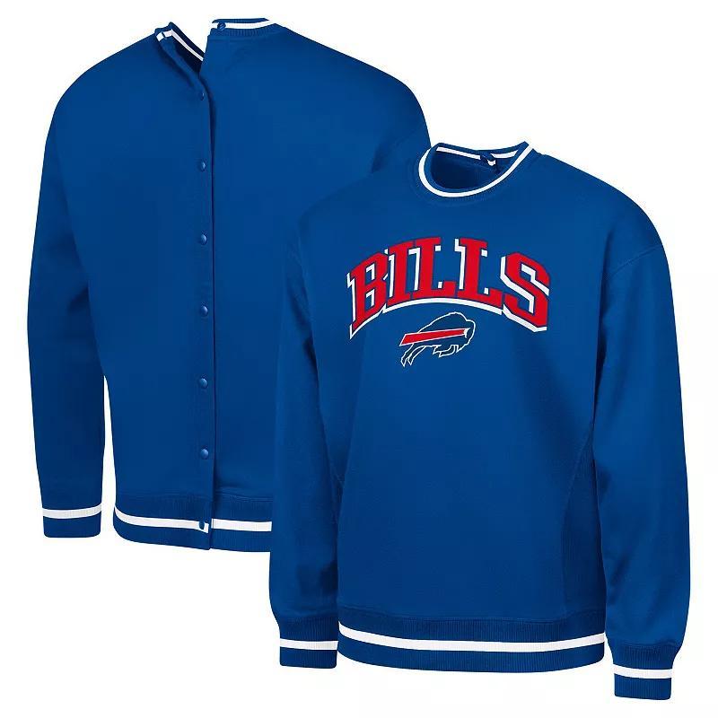 Mens G-III Sports by Carl Banks Royal Buffalo Bills Adaptive Blocker Fleece Pullover Sweatshirt Product Image