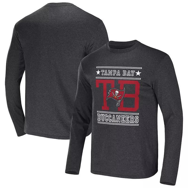 Mens NFL x Darius Rucker Collection by Fanatics Heathered Charcoal Atlanta Falcons Long Sleeve T-Shirt Product Image