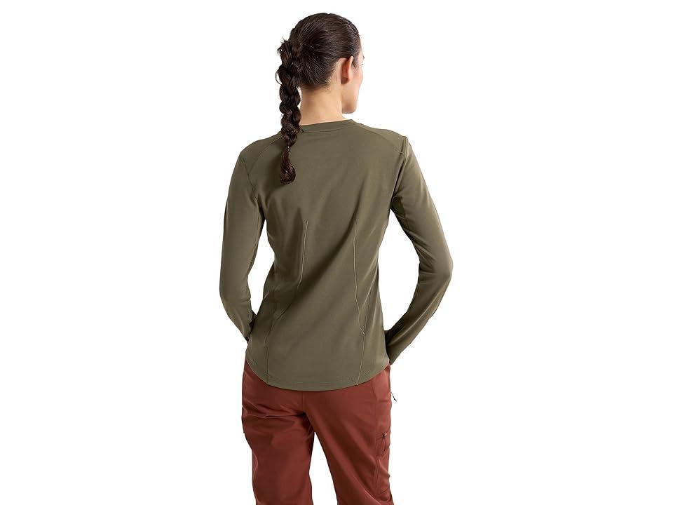 Arc'teryx Taema Thermal Crew Long Sleeve (Tatsu Heather) Women's Clothing Product Image