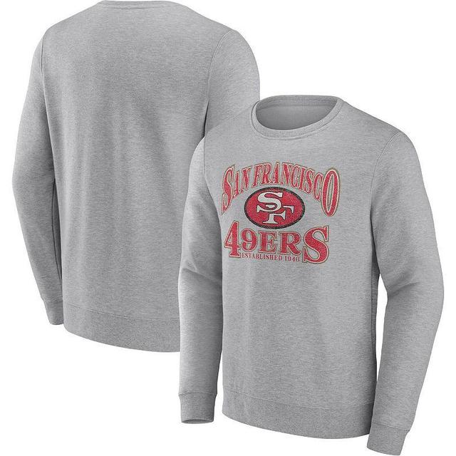 Mens Fanatics Branded Heathered Charcoal San Francisco 49ers Playability Pullover Sweatshirt Product Image