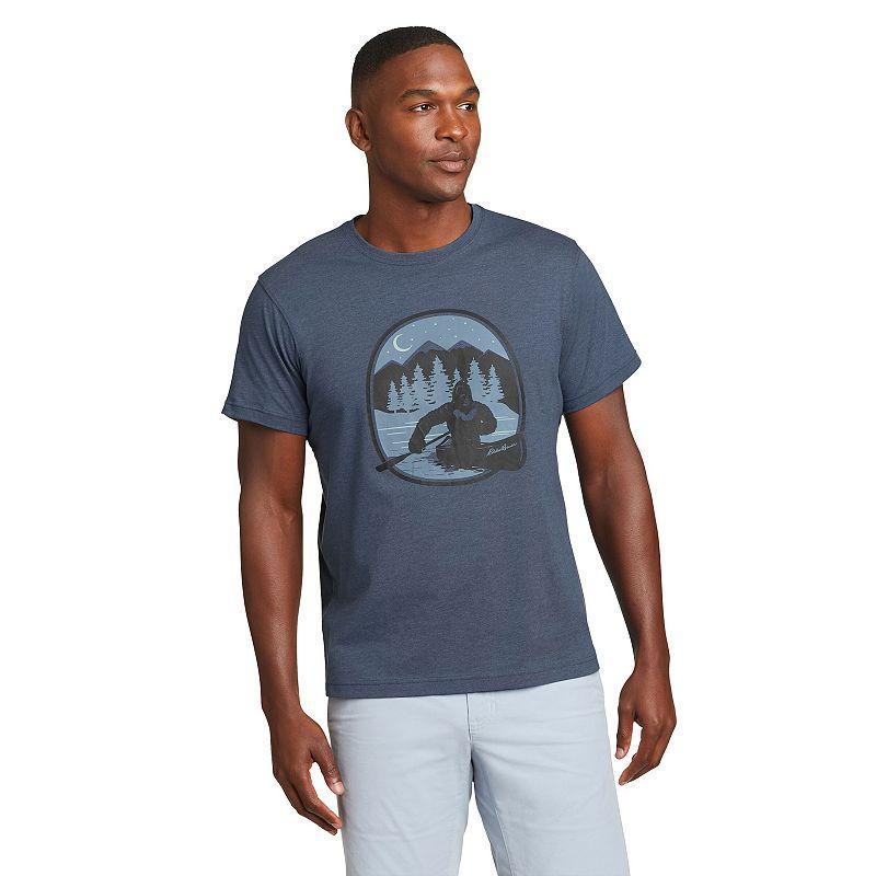 Mens Eddie Bauer Canoe Graphic Tee Dusted Blue Product Image