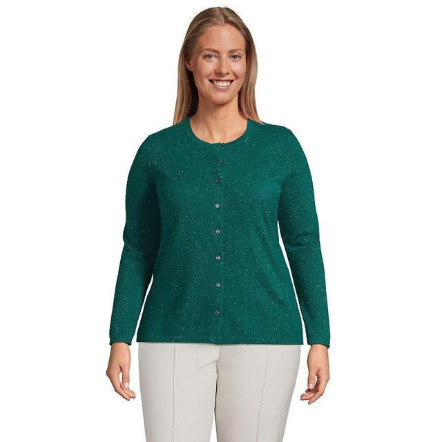 Lands End Womens Plus Size Cashmere Cardigan Sweater Product Image