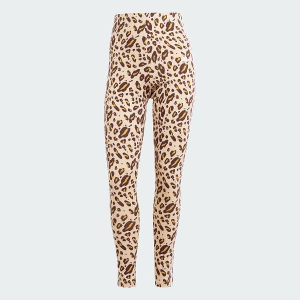 Essentials 3-Stripes Animal Print Leggings Product Image