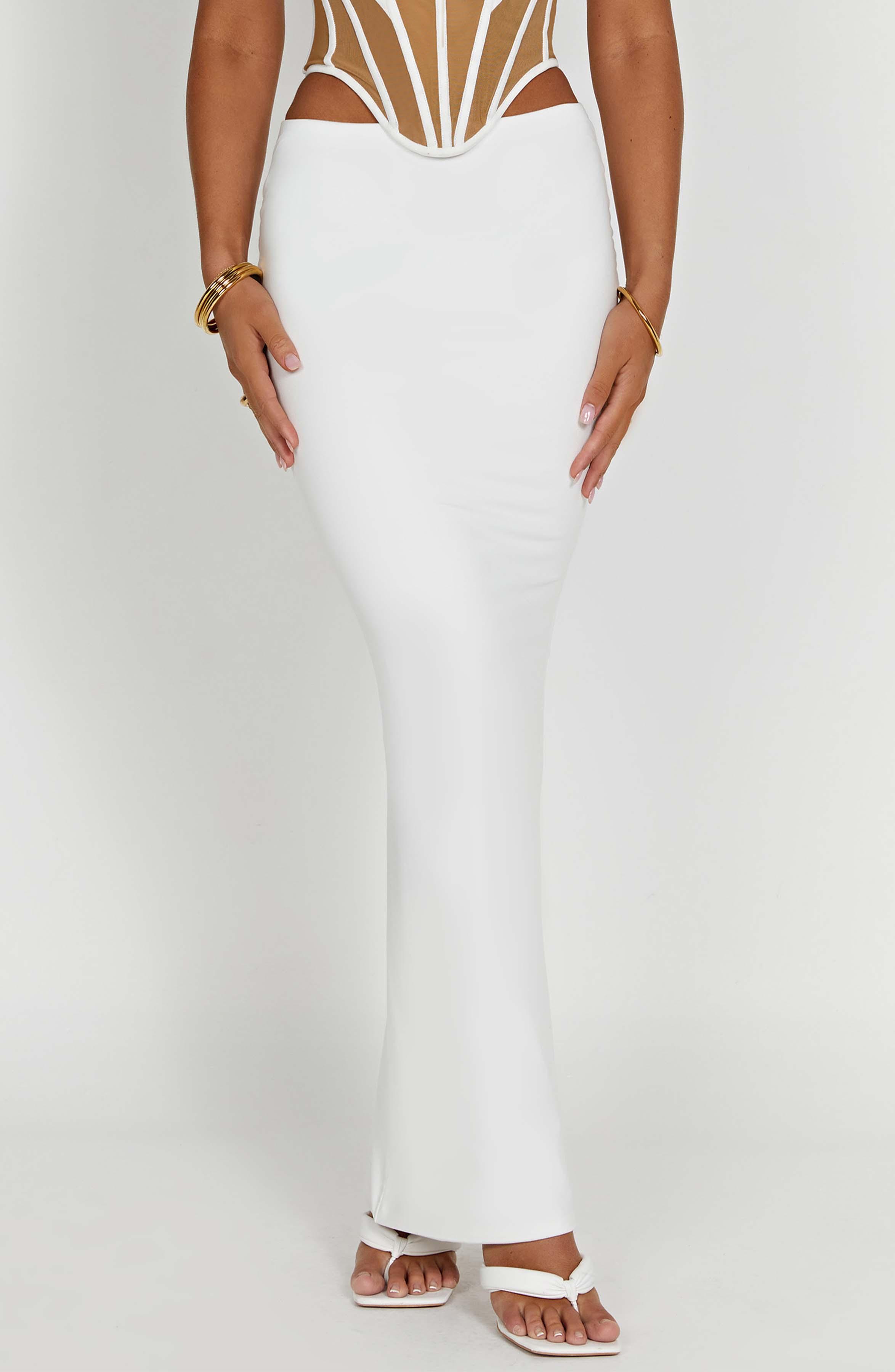 Astrid Maxi Skirt - White Product Image