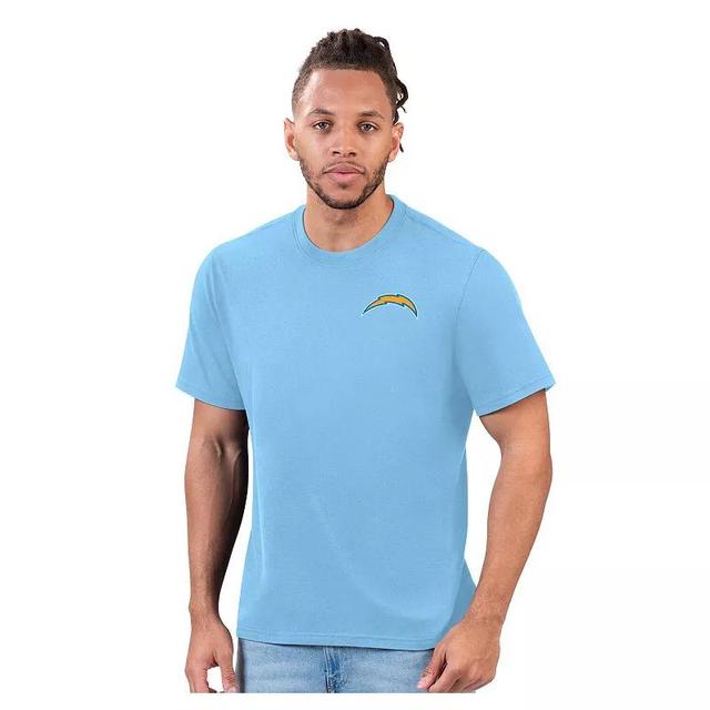 Mens Margaritaville Blue Los Angeles Chargers Flip Flop T-Shirt Product Image