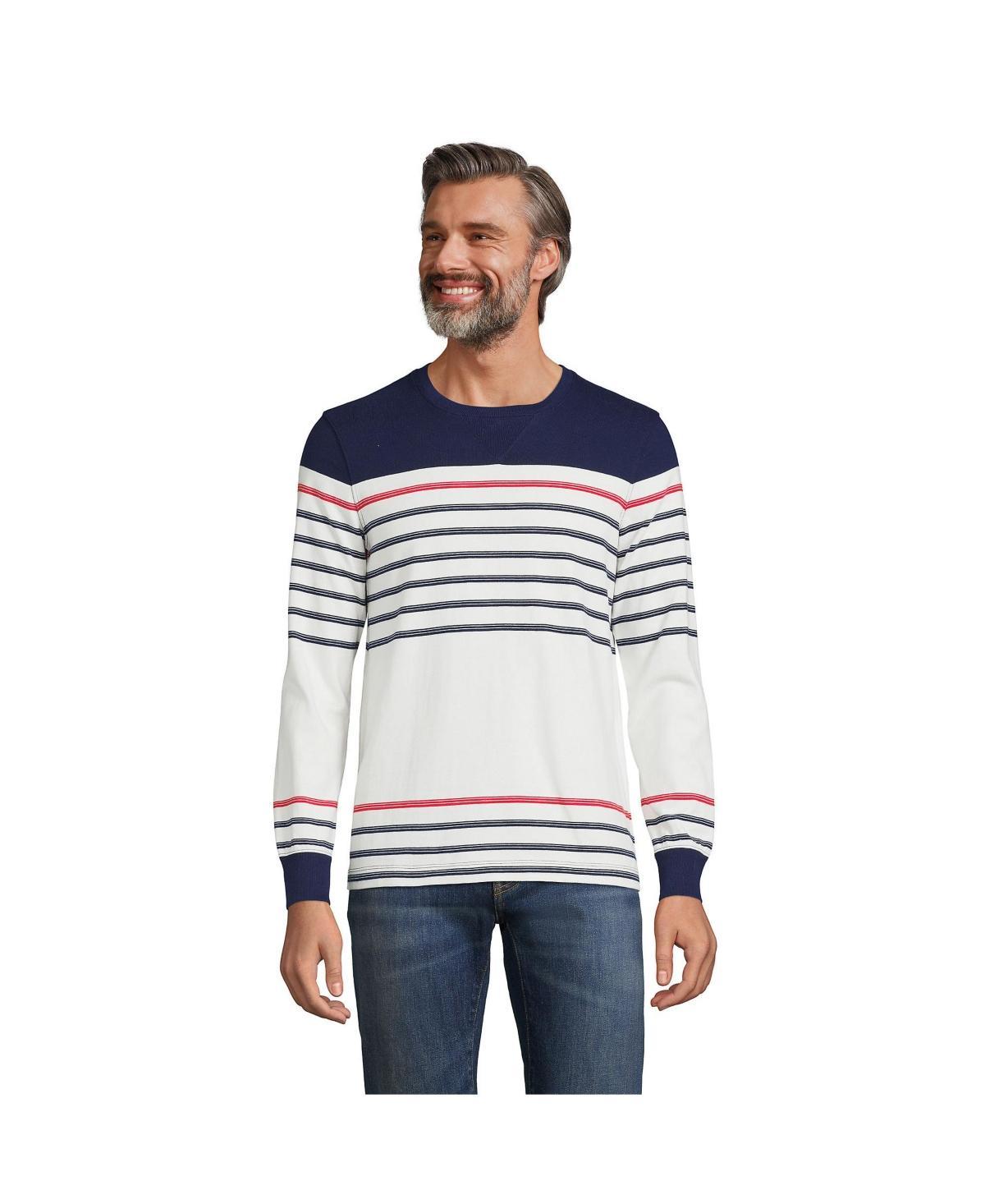 Lands End Mens Long Sleeve Rugby Crew Tee Product Image