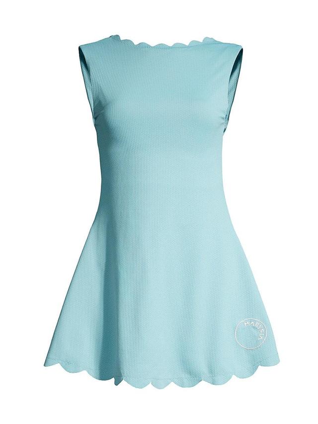 Womens Iga Scalloped-Trim Minidress Product Image