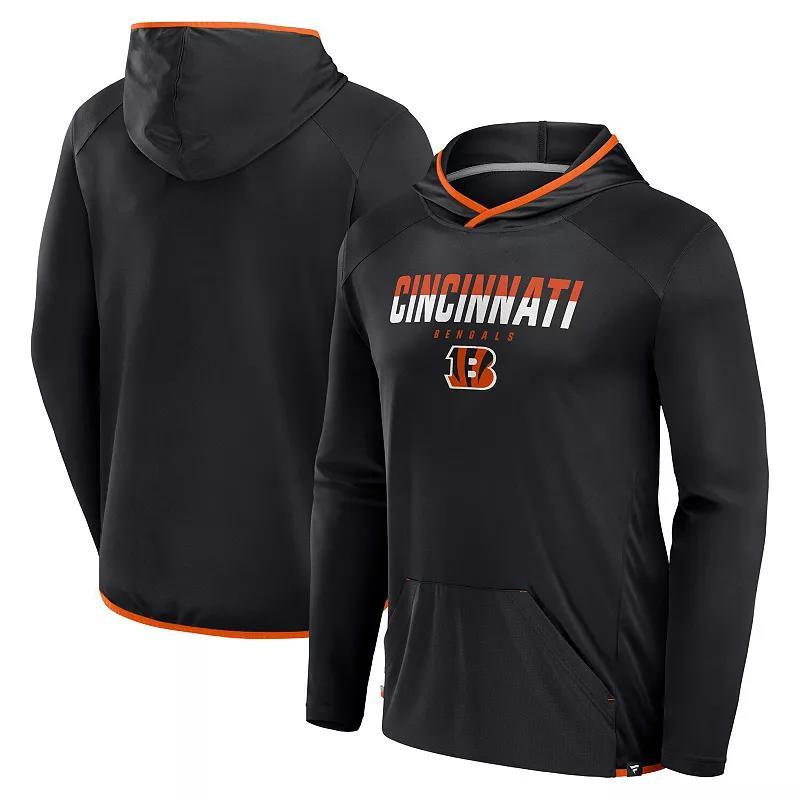 Mens Fanatics Cincinnati Bengals Transitional Defender Hoodie Long Sleeve T-Shirt Product Image