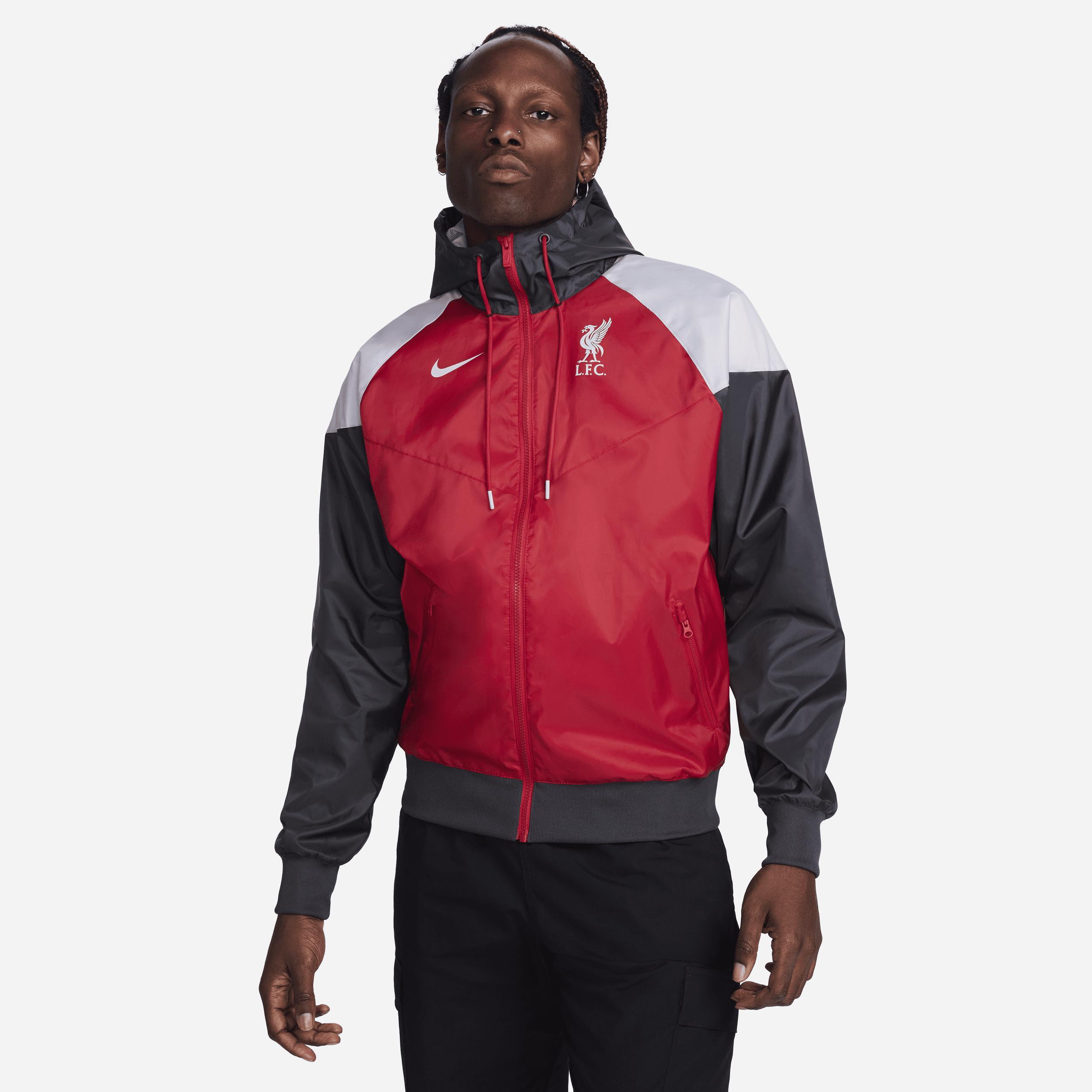 Mens Nike Red Liverpool Windrunner Hoodie Full-Zip Jacket Product Image