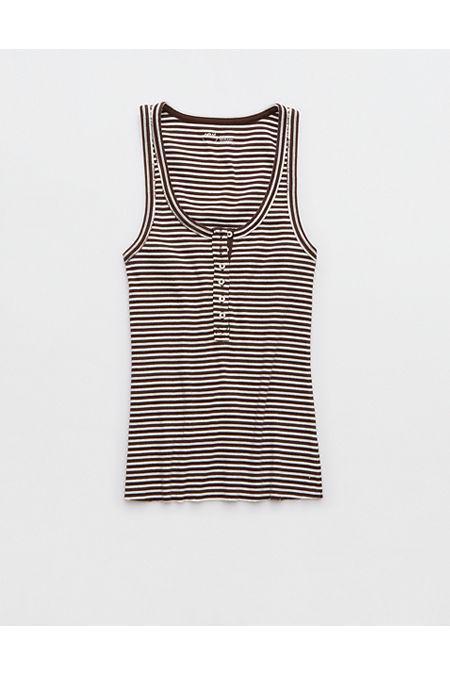 Aerie Tuck-It-In Henley Tank Top Women's Product Image