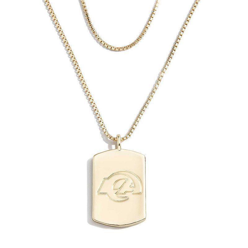 Womens Wear by Erin Andrews x Baublebar Baltimore Ravens Gold Dog Tag Necklace Product Image