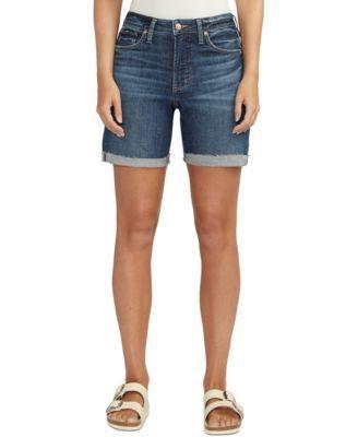 Silver Jeans Co. Sure Thing Long Shorts L28517EAE311 (Indigo) Women's Jumpsuit & Rompers One Piece Product Image