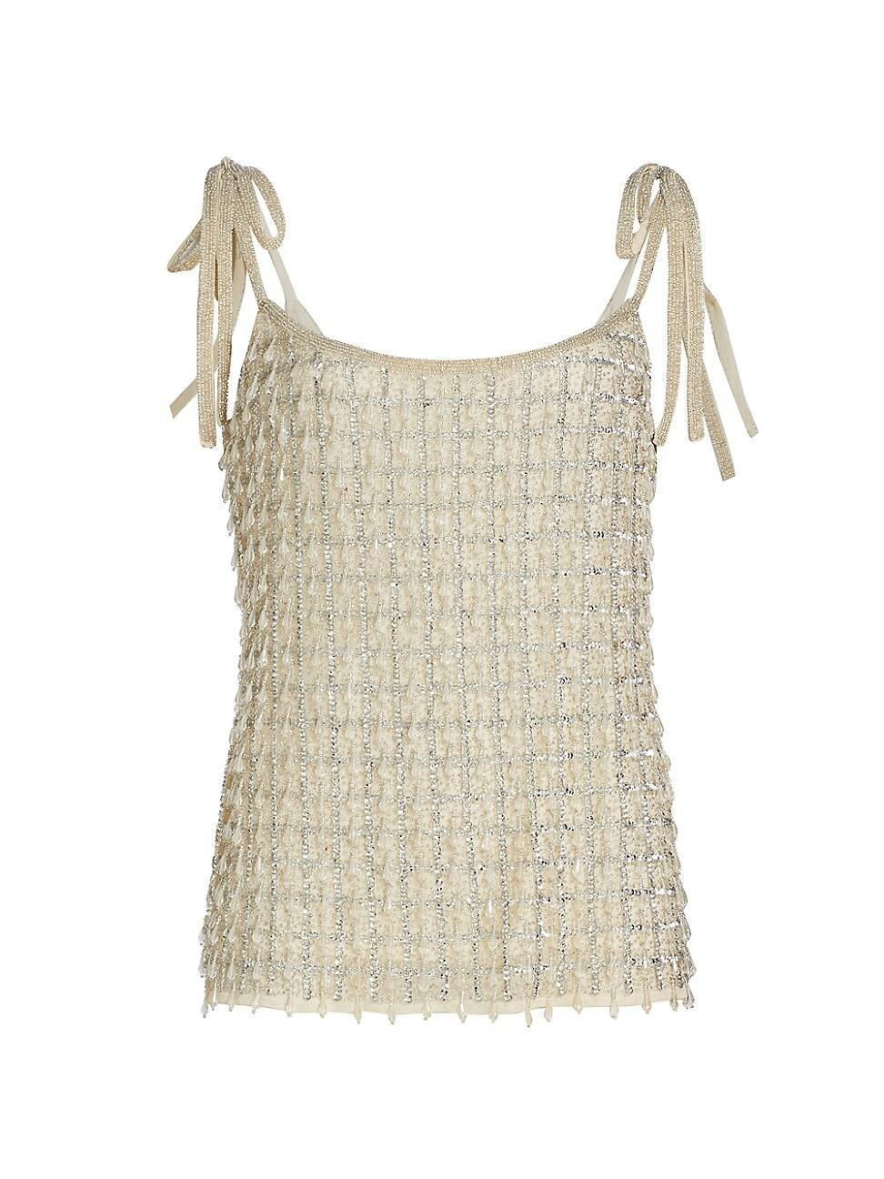 Womens Separates Crystal-Embellished Cami Top Product Image