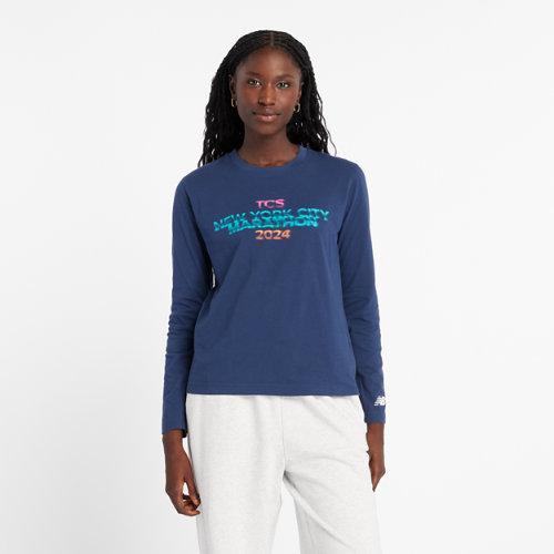 New Balance Women's NYC Marathon Graphic Long Sleeve Shirt Product Image