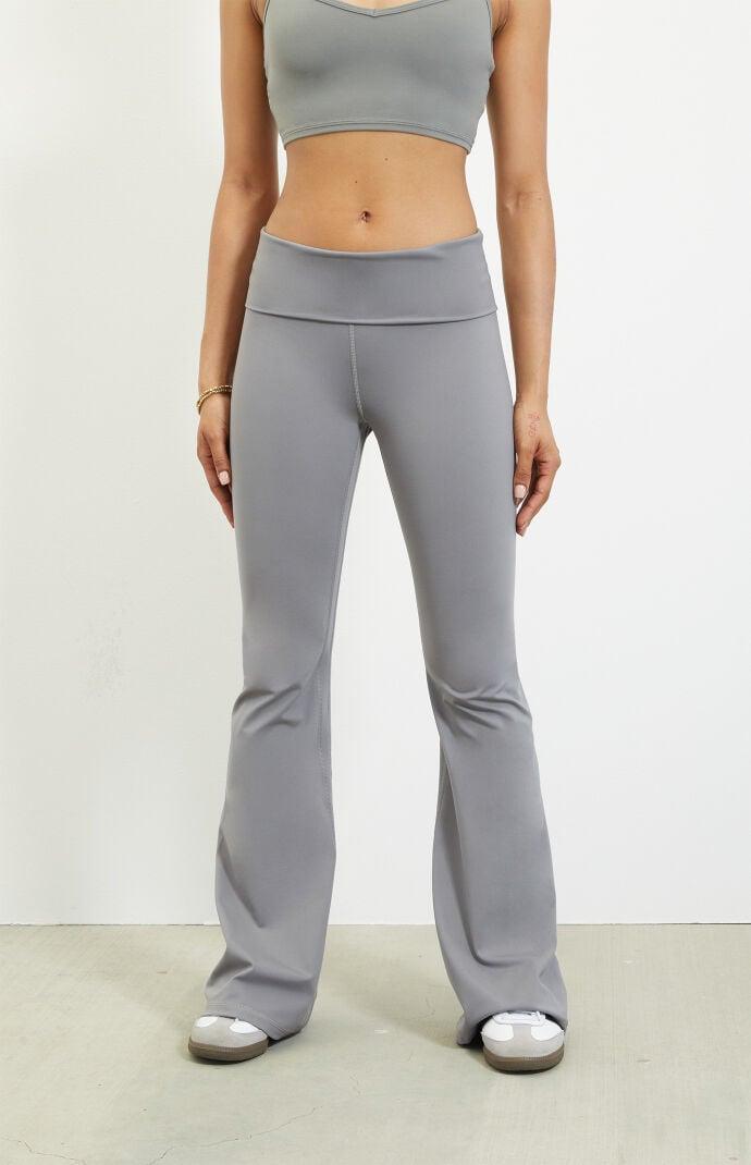 PAC 1980 Women's PAC WHISPER Active Fold-Over Waistband Flare Yoga Pants Product Image