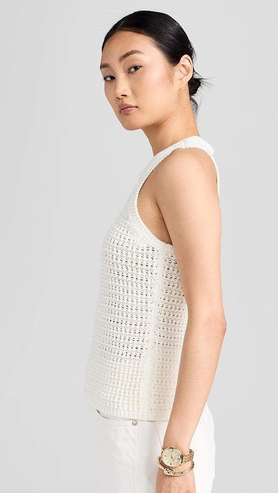 Madewell Crochet Knit Crew Neck Sweater Tank | Shopbop Product Image