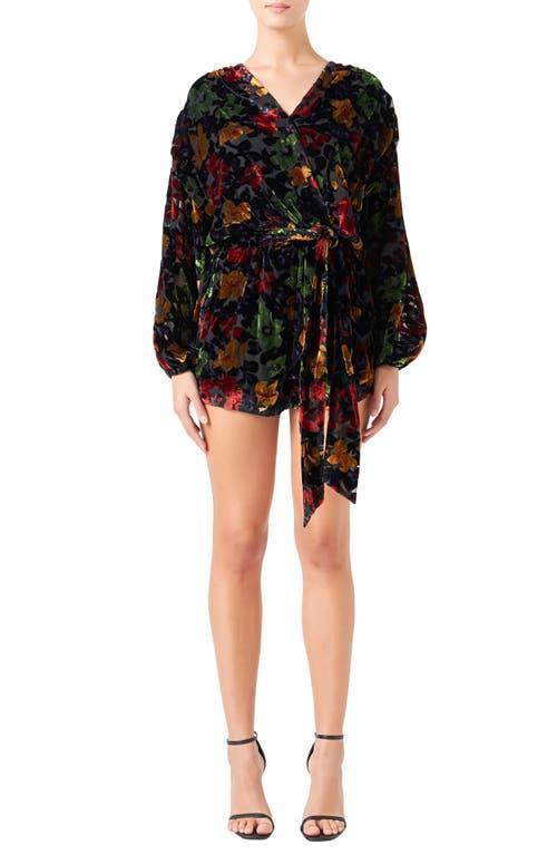 Endless Rose Burnout Velvet Romper Product Image