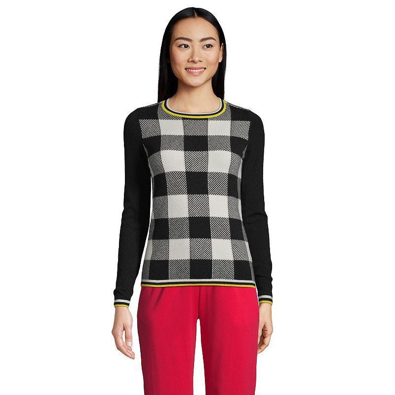 Womens Lands End Crewneck Cashmere Sweater Product Image