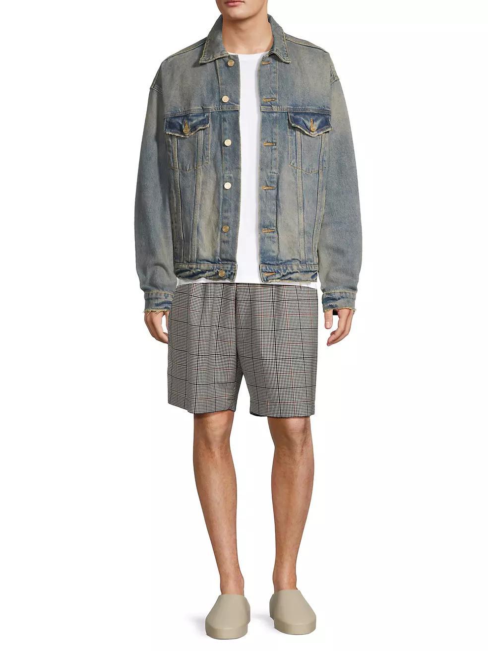 Checked Wool-Blend Bermuda Shorts Product Image