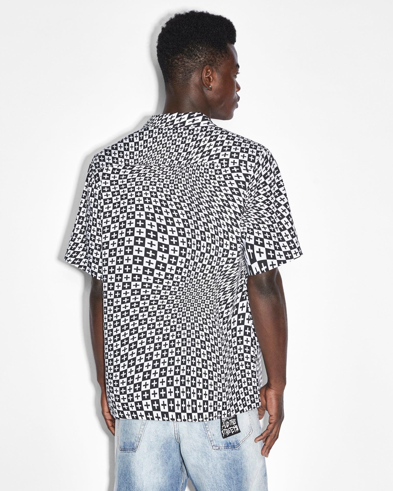 CHECK OUT RESORT SS SHIRT BLACK Male Product Image