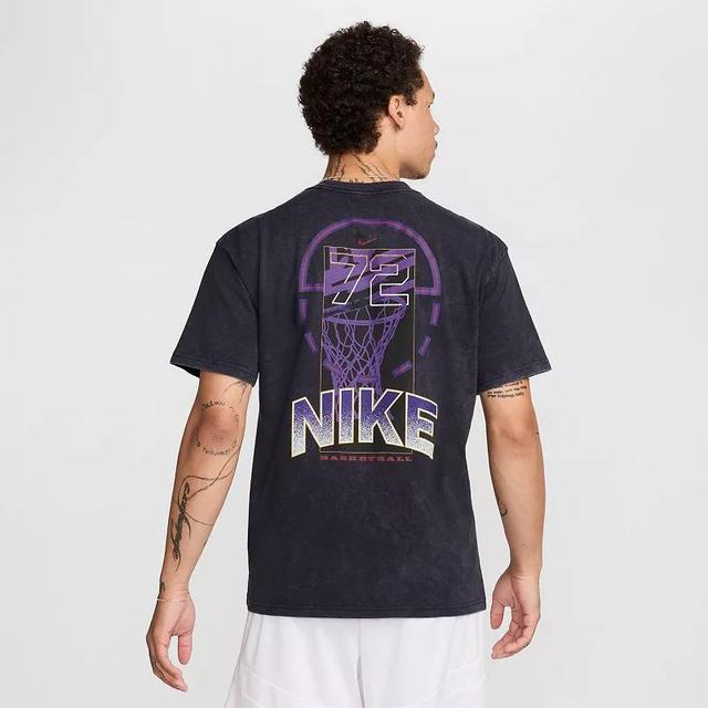 NIKE Men's Max90 Basketball Short Sleeve Logo Graphic T-shirt In Black/multi Product Image