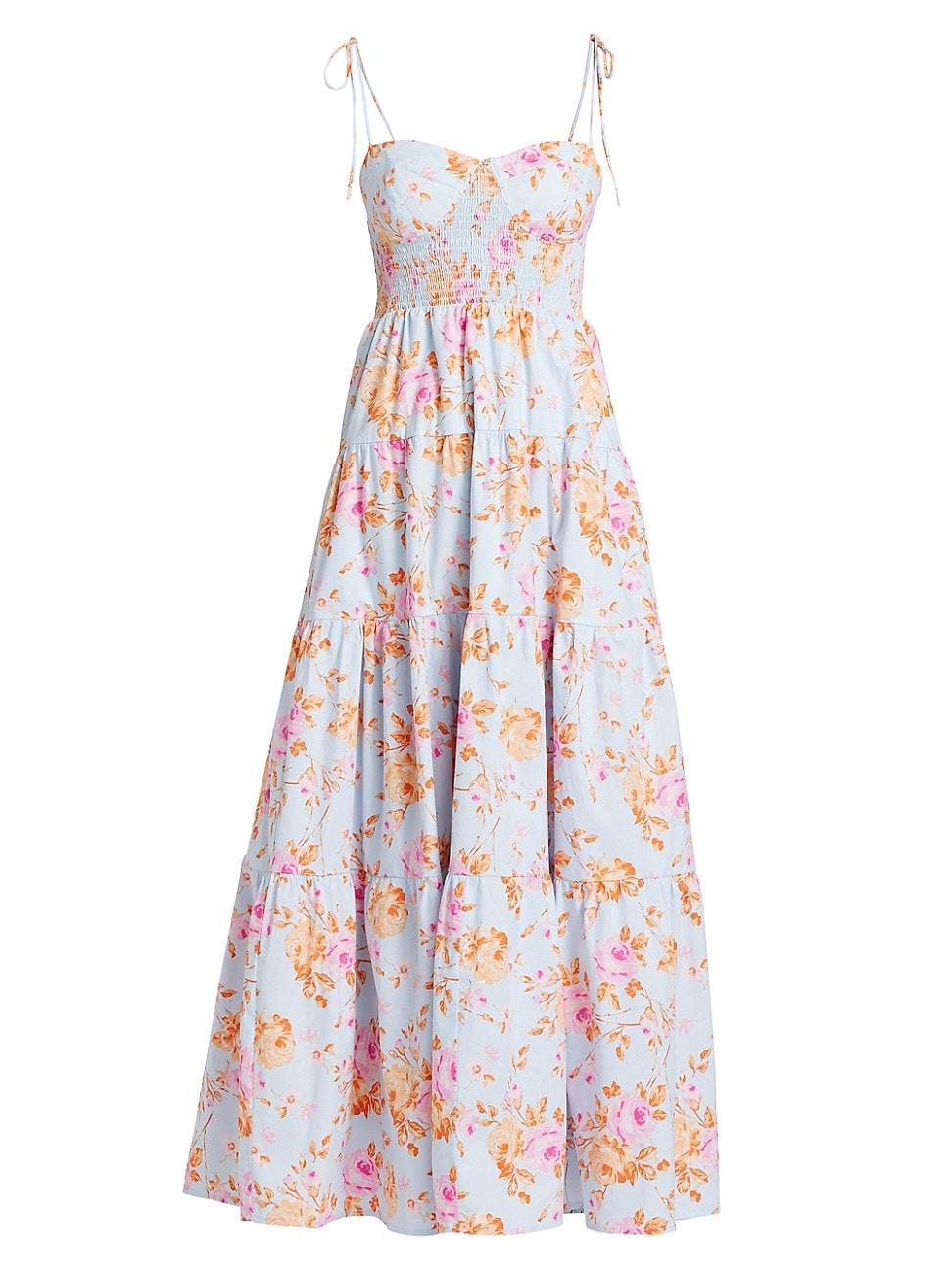 Womens Rachelle Floral Tiered Maxi Dress Product Image