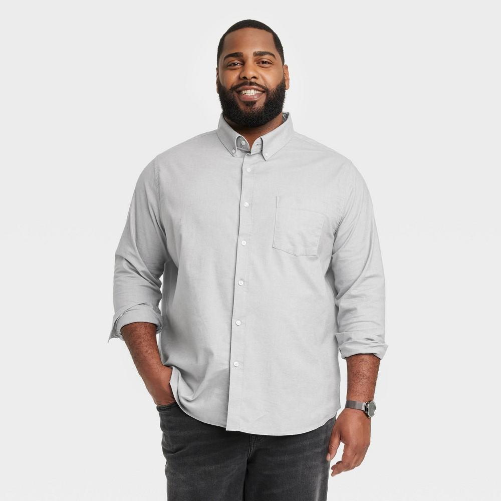 Mens Big & Tall Every Wear Long Sleeve Button-Down Shirt - Goodfellow & Co 5XLT Product Image