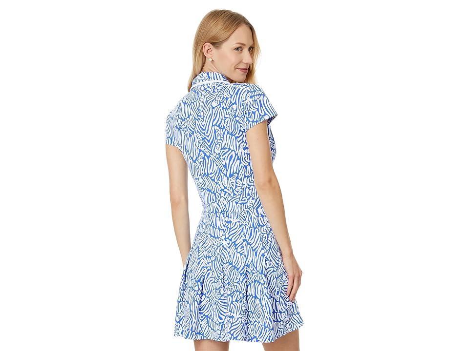 Lilly Pulitzer Alona Dress Upf 50+ (Martinique Zee Bebe) Women's Dress Product Image