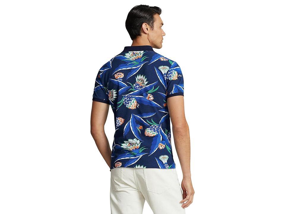 Polo Ralph Lauren Classic Fit Floral Mesh Polo Short Sleeve Shirt (Bonheur Floral/Newport ) Men's Short Sleeve Knit Product Image