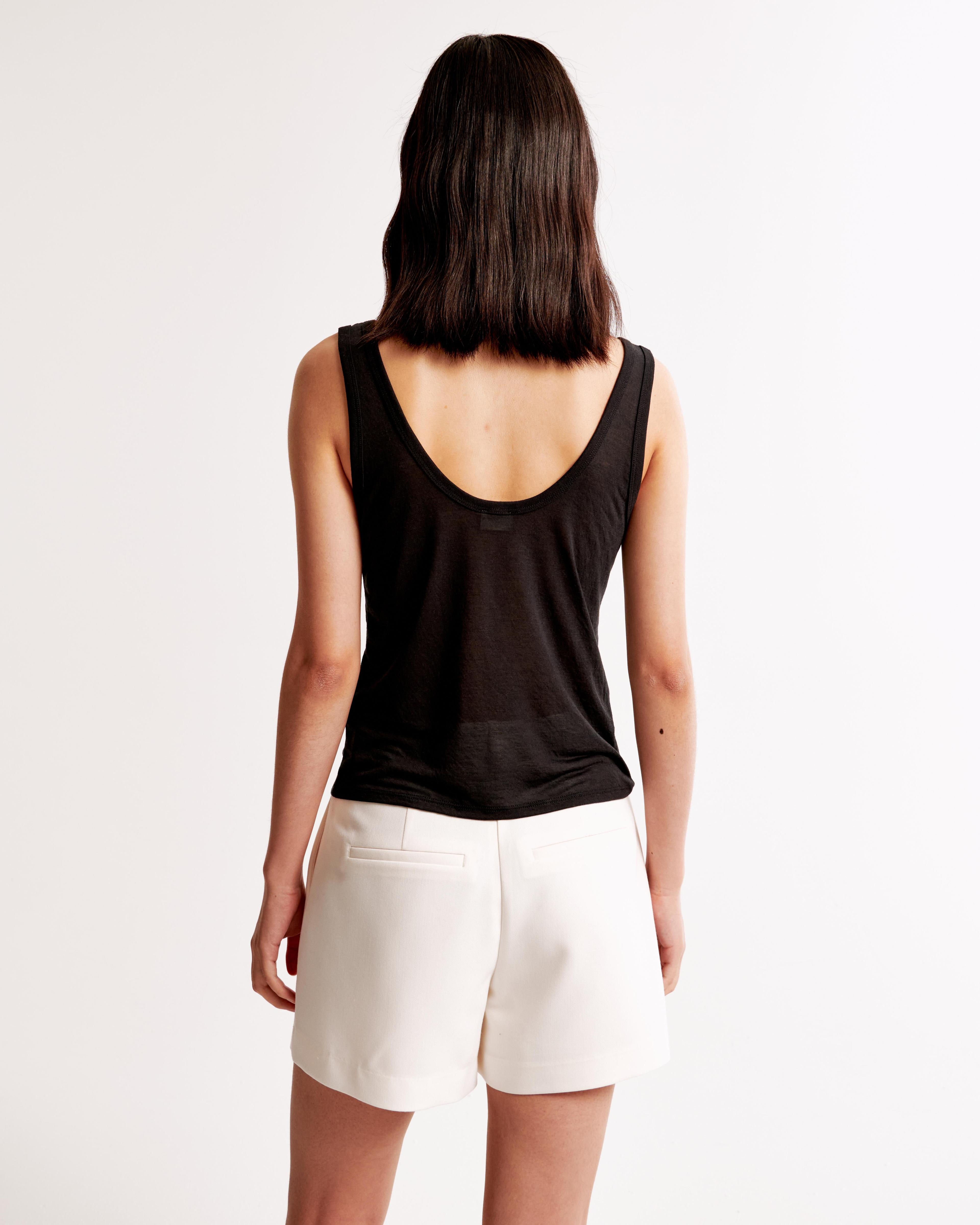 Sheer Jersey Scoopneck Tank Product Image