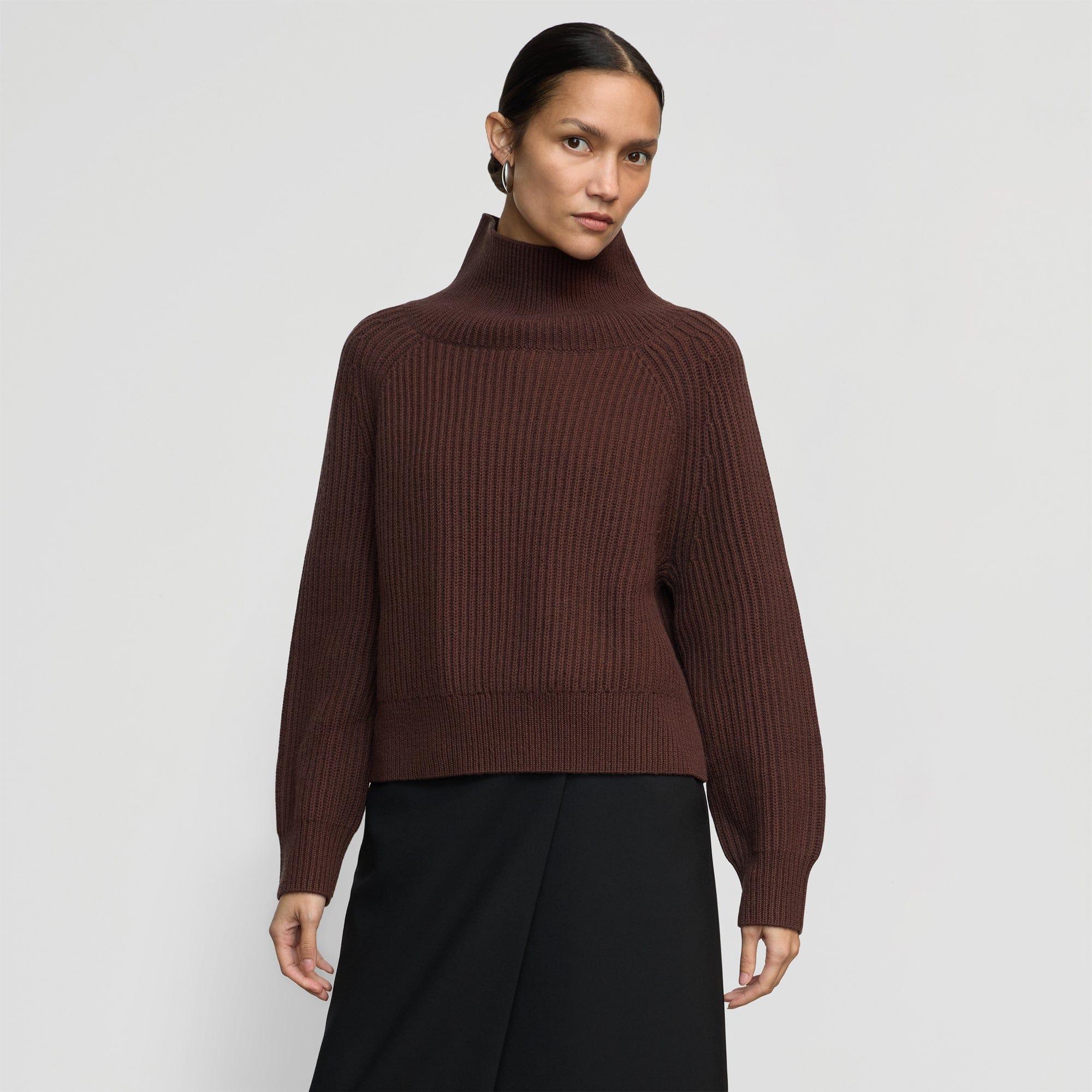 Hadeel Organic Cotton-Wool Mock-Neck Sweater product image