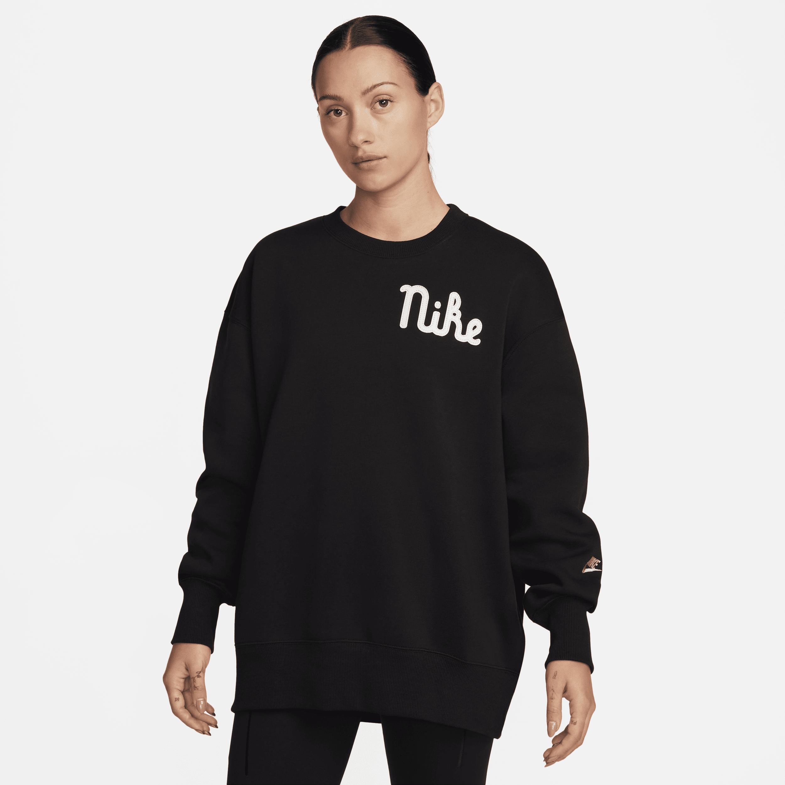 Womens Nike Sportswear Phoenix Fleece Oversized Crew-Neck Sweatshirt Product Image