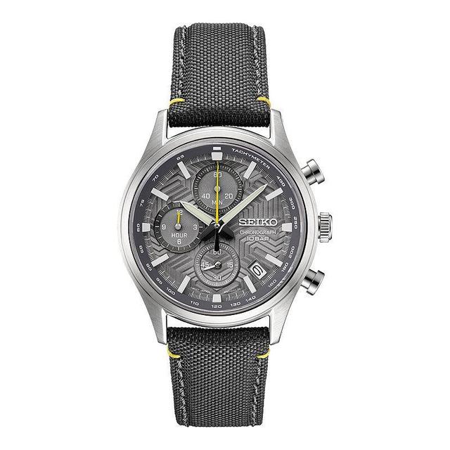 Seiko Mens Essentials Stainless Steel Chronograph Gray Dial Watch - SSB423 Product Image