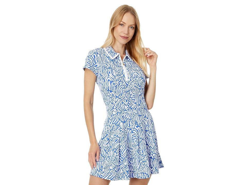 Lilly Pulitzer Alona Dress Upf 50+ (Martinique Zee Bebe) Women's Dress Product Image