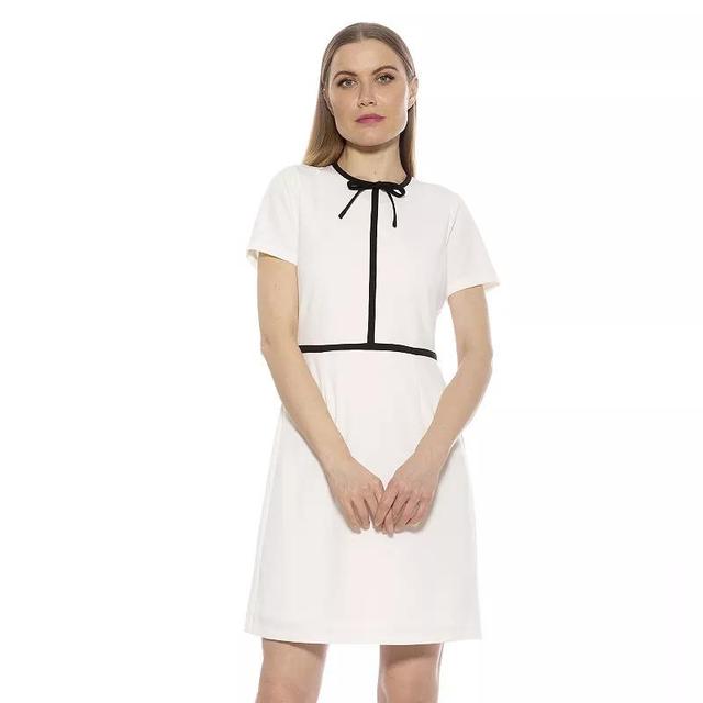 Womens ALEXIA ADMOR Eira Short Sleeve Fit and Flare Dress Product Image