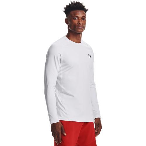 Under Armour Mens Under Armour CG Armour Fitted Crew - Mens Black/White Product Image