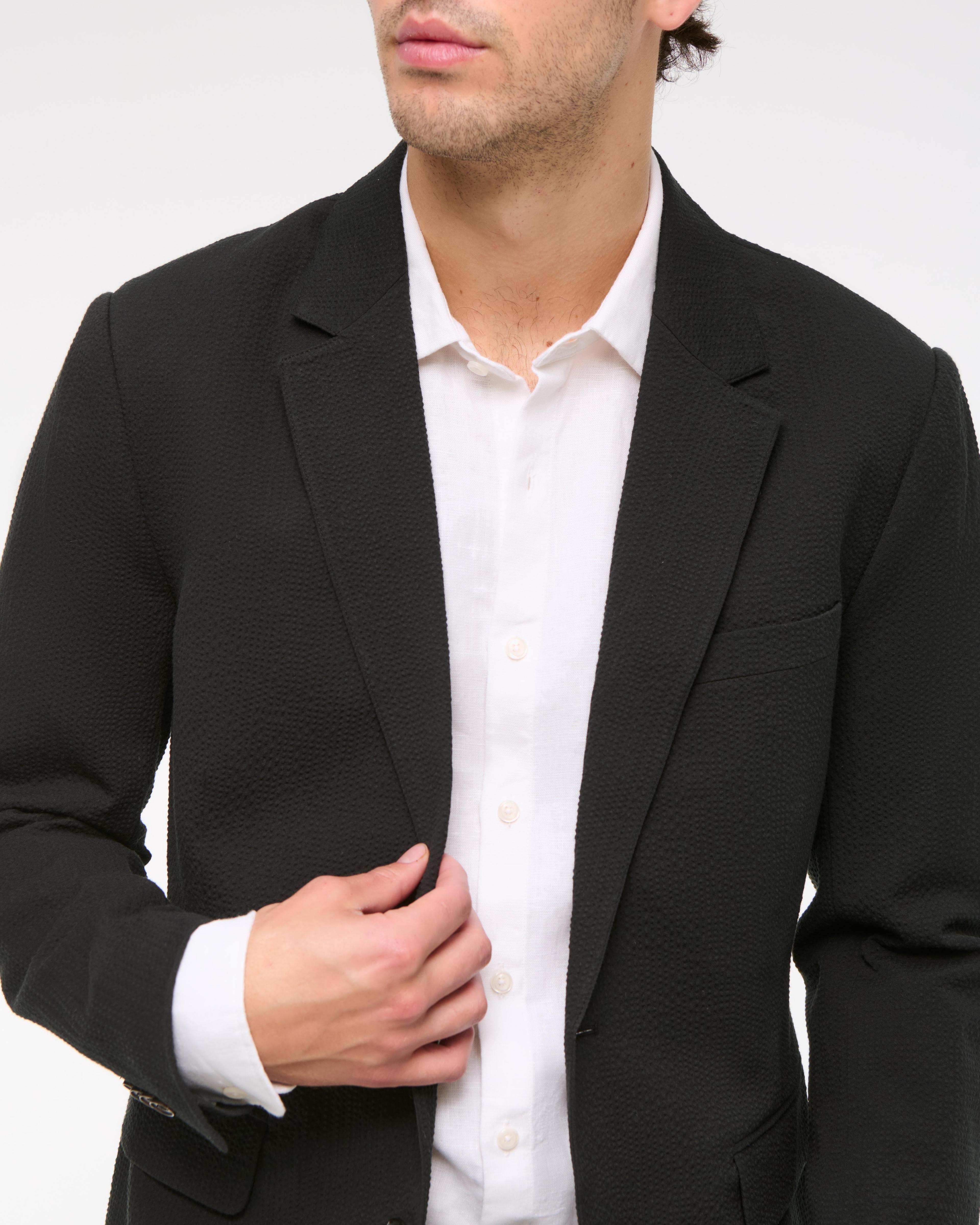 The A&F Collins Tailored Slim Blazer Product Image