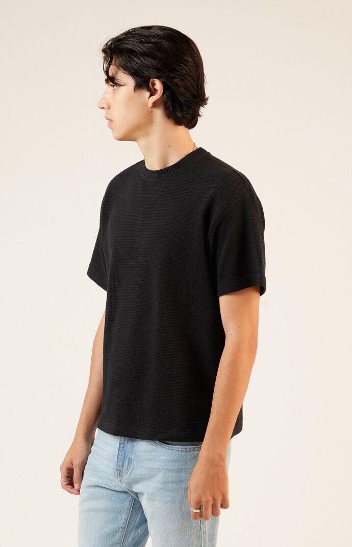 Men's Solid Waffle Knit T-Shirt - Product Image