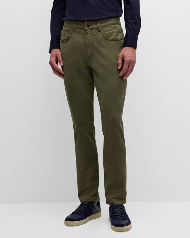 Men's Cotton-Silk 5-Pocket Pants Product Image